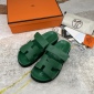 Replica Hermes Velcro design slippers