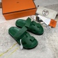 Replica Hermes Velcro design slippers