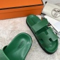 Replica Hermes Velcro design slippers