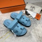 Replica Hermes Velcro design slippers