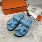 Replica Hermes Velcro design slippers