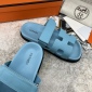 Replica Hermes Velcro design slippers