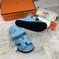 Replica Hermes Velcro design slippers