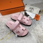 Replica Hermes Velcro design slippers