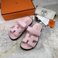 Replica Hermes Velcro design slippers