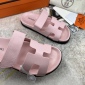 Replica Hermes Velcro design slippers