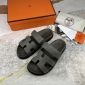 Replica Hermes Velcro design slippers