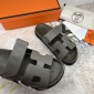 Replica Hermes Velcro design slippers