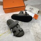 Replica Hermes Velcro design slippers