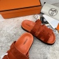 Replica Hermes Velcro design slippers