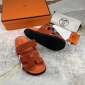 Replica Hermes Velcro design slippers