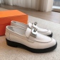 Replica Hermes Men Hot Loafer in Calfskin-White