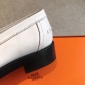 Replica Hermes Men Hot Loafer in Calfskin-White