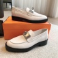 Replica Hermes Men Hot Loafer in Calfskin-White