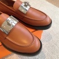 Replica Hermes Men Hot Loafer in Calfskin-Brown