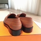 Replica Hermes Men Hot Loafer in Calfskin-Brown