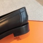 Replica Hermes Men Hot Loafer in Calfskin-Black