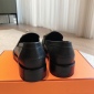 Replica Hermes Men Hot Loafer in Calfskin-Black