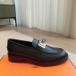 Replica Hermes Men Hot Loafer in Calfskin-Black