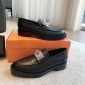 Replica Hermes Men Hot Loafer in Calfskin-Black