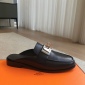 Replica Hermes large metal button half bag of flip-flops