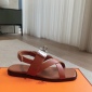 Replica Hermes large metal buckle square toe sandals