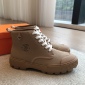 Replica Hermes platform high top canvas shoes