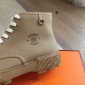 Replica Hermes platform high top canvas shoes