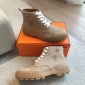 Replica Hermes platform high top canvas shoes