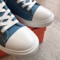 Replica Hermes round head animal pattern canvas shoes