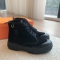 Replica Hermes platform high top canvas shoes