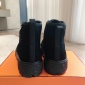 Replica Hermes platform high top canvas shoes