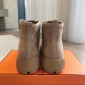 Replica Hermes platform high top canvas shoes