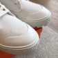 Replica Hermes platform high top canvas shoes