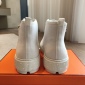 Replica Hermes platform high top canvas shoes