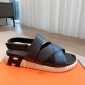 Replica Hermes Pair sandals with crossed LACES a EClair