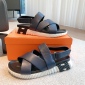 Replica Hermes Pair sandals with crossed LACES a EClair