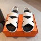 Replica Hermes Pair sandals with crossed LACES a EClair