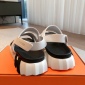 Replica Hermes Pair sandals with crossed LACES a EClair