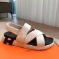 Replica Hermes Pair sandals with crossed LACES a EClair