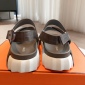 Replica Hermes Pair sandals with crossed LACES a EClair