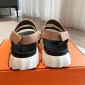 Replica Hermes Pair sandals with crossed LACES a EClair