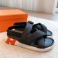 Replica Hermes Pair sandals with crossed LACES a EClairHermes Pair sandals with crossed LACES a EClair