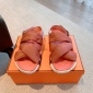 Replica Hermes Pair sandals with crossed LACES a EClair