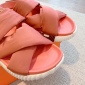 Replica Hermes Pair sandals with crossed LACES a EClair