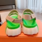 Replica Hermes Eclair情侶款拖鞋綠色 - 3AShoes