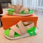 Replica Hermes Eclair情侶款拖鞋綠色 - 3AShoes