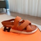 Replica Hermes Pair sandals with crossed LACES a EClair