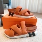 Replica Hermes Pair sandals with crossed LACES a EClair