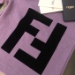 Replica Fendi brand logo flocking printed shorts